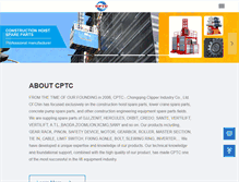 Tablet Screenshot of cptc-china.com